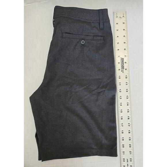 Hang Ten Men Board Shorts Size 32 Gray Surf Style Excellent Pre-Owned - Picture 5 of 7
